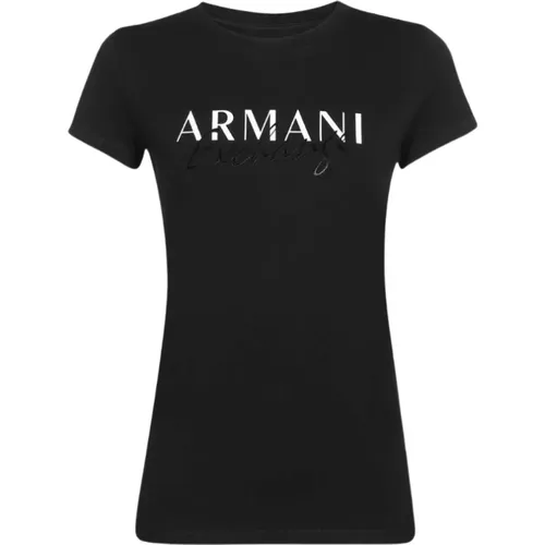 Klassischer Stil T-Shirt, Verschiedene Farben , Damen, Größe: XS - Armani Exchange - Modalova