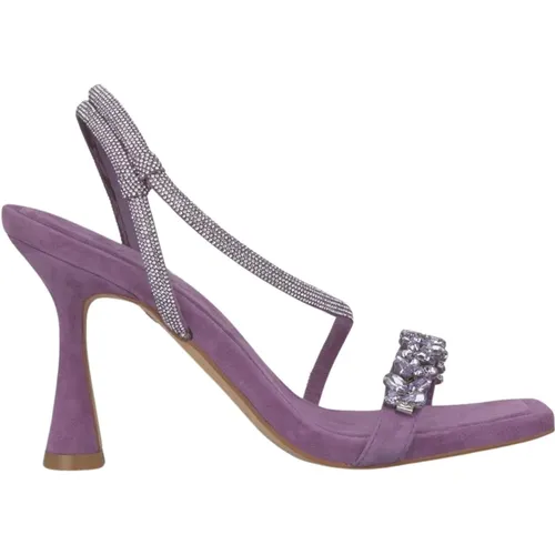 Strappy Heel Sandal with Embellishments , female, Sizes: 4 UK, 7 UK, 5 UK - Alma en Pena - Modalova
