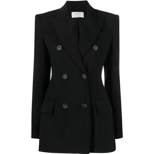 Double-breasted Wool Blazer , female, Sizes: XS, S, M, L - SPORTMAX - Modalova