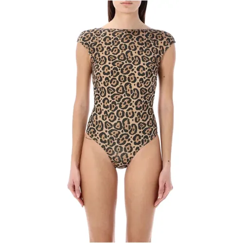 Jaguar Print Swimwear Body Swimsuit , female, Sizes: S - Emporio Armani - Modalova