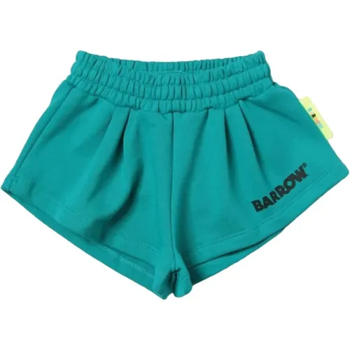 Grüne Kinder-Bermuda-Shorts mit Smiley-Print - Barrow - Modalova