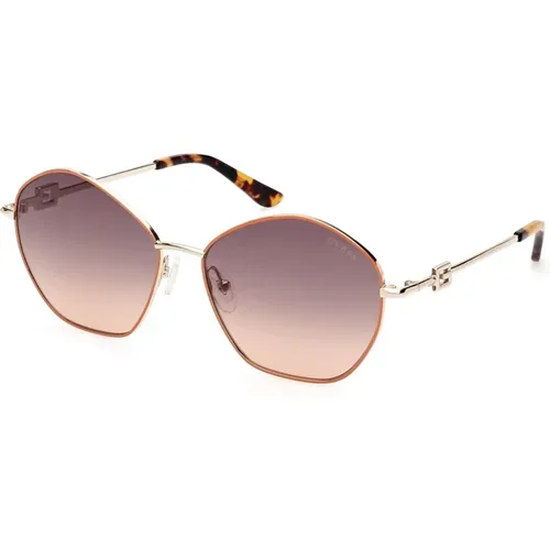 Modern Sunglasses with and Gold , female, Sizes: 59 MM - Guess - Modalova