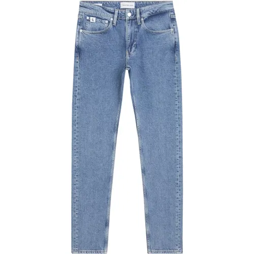 Helle Denim Slim Jeans , Herren, Größe: W32 L32 - Calvin Klein - Modalova
