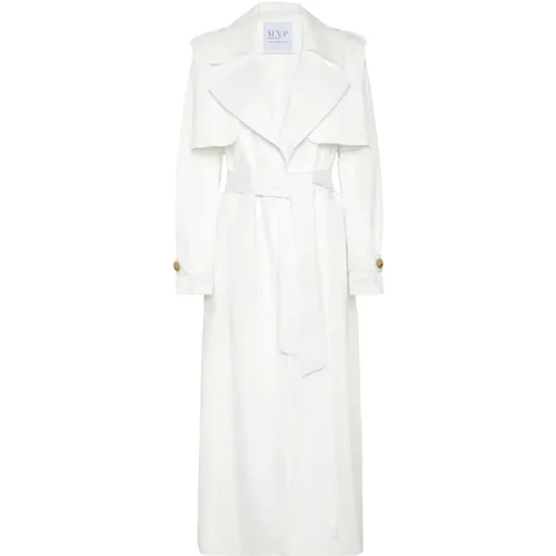 Classic Trench Coat with Wide Lapels , female, Sizes: 2XS, S, XS - MVP wardrobe - Modalova