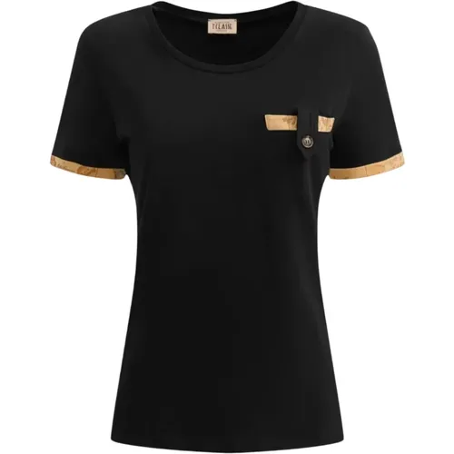 Geo Classic Pocket T-shirt , female, Sizes: S - Alviero Martini 1a Classe - Modalova