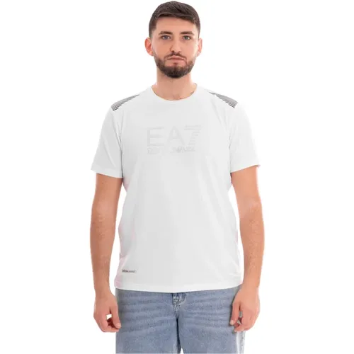 Herren Casual T-Shirt , Herren, Größe: S - Emporio Armani EA7 - Modalova