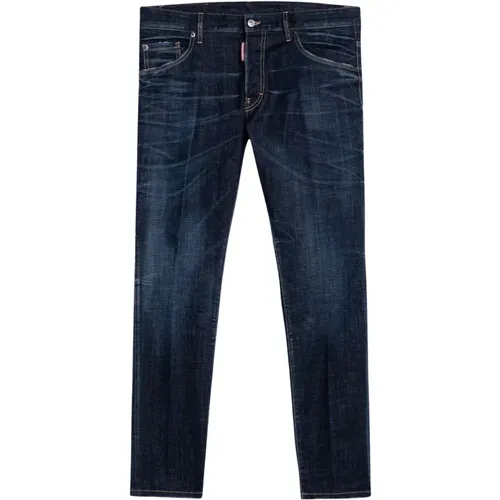 Slim Fit Denim Jeans , Herren, Größe: XL - Dsquared2 - Modalova