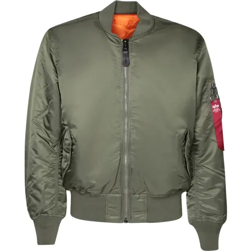 Bomber Jackets , Herren, Größe: L - alpha industries - Modalova