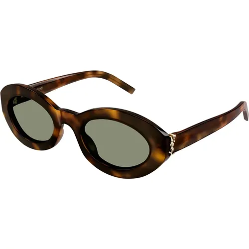 Ovale Vintage Sonnenbrille,Ovalada Sonnenbrille - Saint Laurent - Modalova