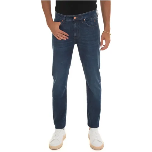 Stone Washed Slim Fit Denim Jeans , Herren, Größe: W35 - Jeckerson - Modalova