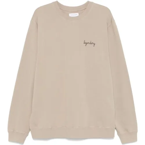 Bestickter Grauer Pullover , Herren, Größe: L - Maison Labiche - Modalova