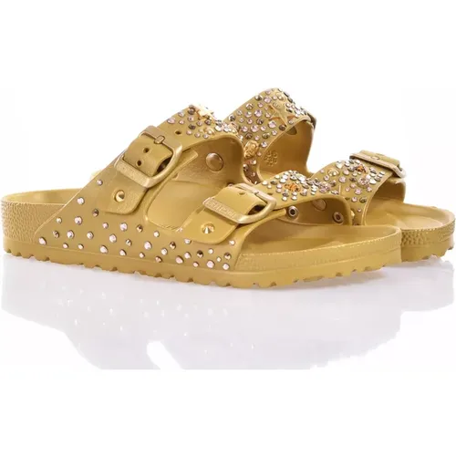 Goldene Sandalen für Frauen , Damen, Größe: 40 EU - Birkenstock - Modalova