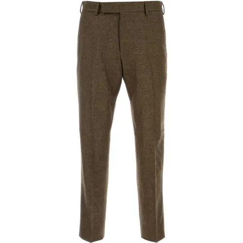 Stretch-Wollmischung Biscuit Hose - PT Torino - Modalova