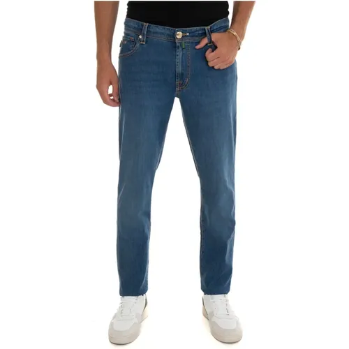 Leonardo 5 pocket denim Jeans , male, Sizes: W32, W36, W38, W31, W40 - Tramarossa - Modalova