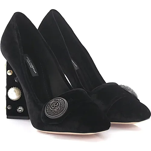 Elevate Your Style with Budapester Heels , female, Sizes: 3 UK, 6 UK, 4 UK - Dolce & Gabbana - Modalova