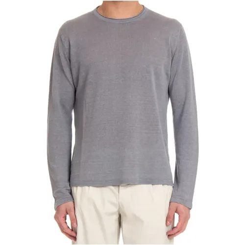Soft Touch Long Sleeve Linen T-shirt , male, Sizes: M, S, L - Roberto Collina - Modalova