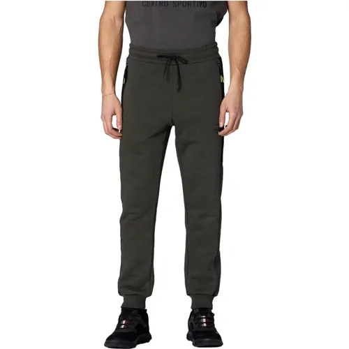 Militärstil Sweatpants Grün mit Mesh und Ripstop - aeronautica militare - Modalova