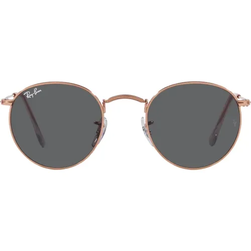 Rb3447 Round Metal Rose Gold Polarized Round Metal Rose Gold Polarized Sunglasses , female, Sizes: 47 MM, 53 MM, 50 MM - Ray-Ban - Modalova