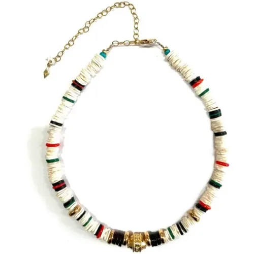 Surfer Style Shell Necklace , female, Sizes: ONE SIZE - Gachon Pothier - Modalova