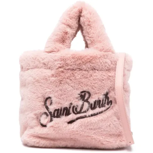 Faux-Fur Shoulder Bag , female, Sizes: ONE SIZE - MC2 Saint Barth - Modalova