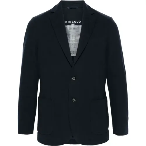 Jacket with Jersey Texture , male, Sizes: S, XS - Circolo 1901 - Modalova