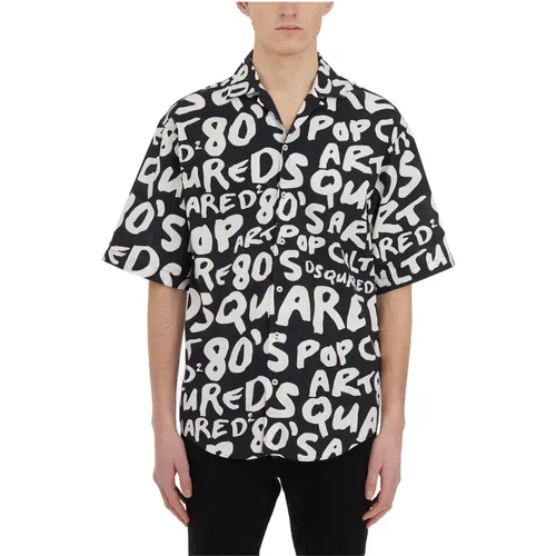 Allover Print Bowling Hemd , Herren, Größe: M - Dsquared2 - Modalova