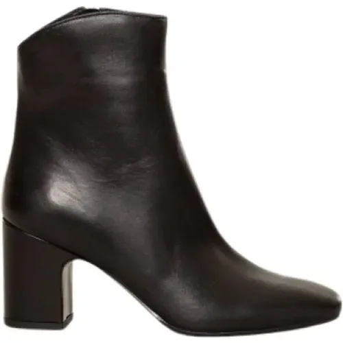 Leather Ankle Boot with Chunky Heel , female, Sizes: 7 UK, 2 UK - Fru.it - Modalova