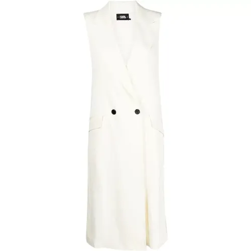 Casual Cardigan Vest , female, Sizes: XS - Karl Lagerfeld - Modalova