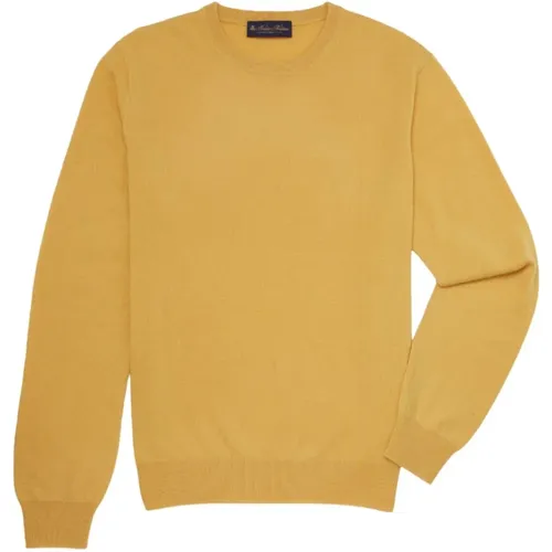 Cashmere Crew-Hals-Pullover , Herren, Größe: 2XL - Brooks Brothers - Modalova