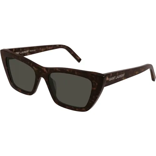 Cat Eye Sunglasses , unisex, Sizes: 55 MM - Saint Laurent - Modalova