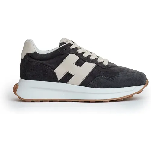 Sneakers with Suede Upper , female, Sizes: 8 UK, 3 UK, 5 1/2 UK - Hogan - Modalova