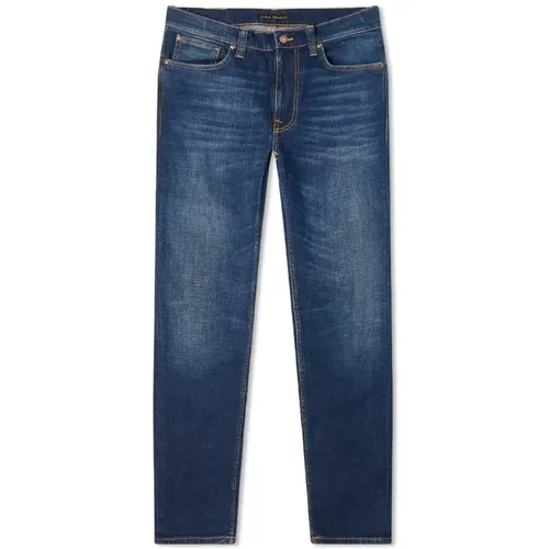 Lean Dean Worn Indigofera Jeans , Herren, Größe: W33 - Nudie Jeans - Modalova