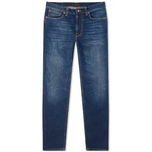 Lean Dean Worn Indigofera Jeans , Herren, Größe: W34 - Nudie Jeans - Modalova