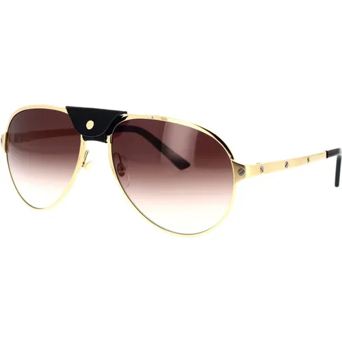 Core Range Sunglasses with Santos de Design , unisex, Sizes: 61 MM - Cartier - Modalova