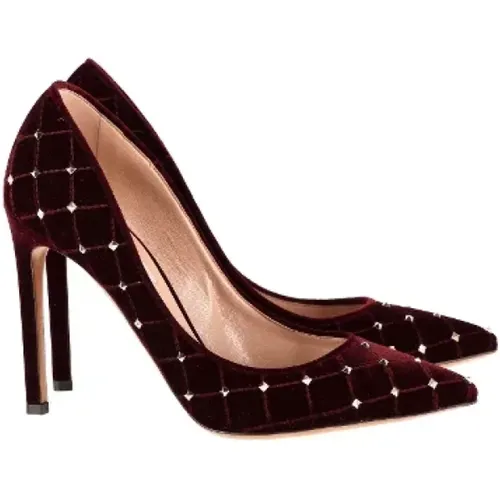 Pre-owned Velvet heels , female, Sizes: 4 UK - Valentino Vintage - Modalova