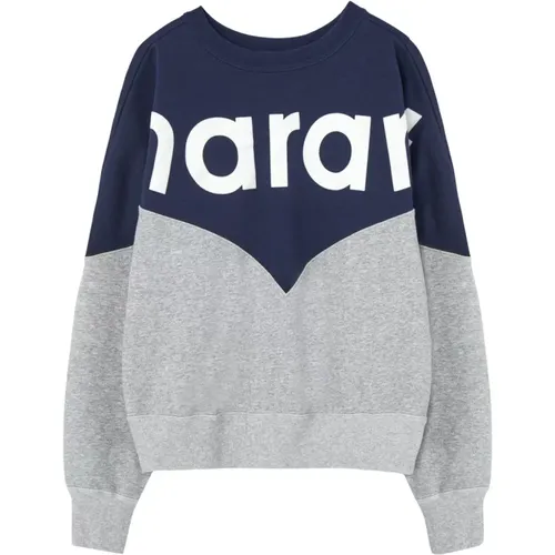 Blaue Logo Pullover , Damen, Größe: M - Isabel marant - Modalova