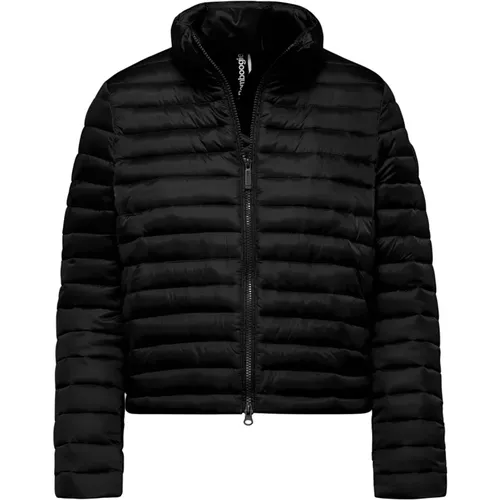 Comfy Synthetic Padding Jacket with High Collar , female, Sizes: M - BomBoogie - Modalova