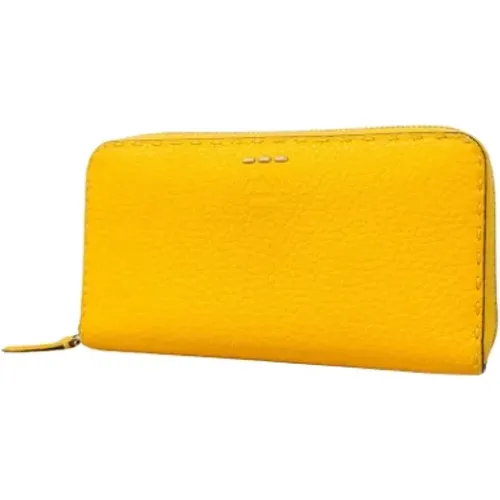 Pre-owned Leather wallets , female, Sizes: ONE SIZE - Fendi Vintage - Modalova