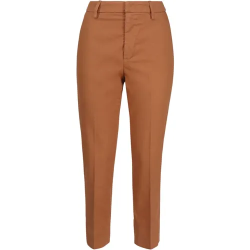 Erin Chino Trousers in Beaver , female, Sizes: W25, W30 - Dondup - Modalova