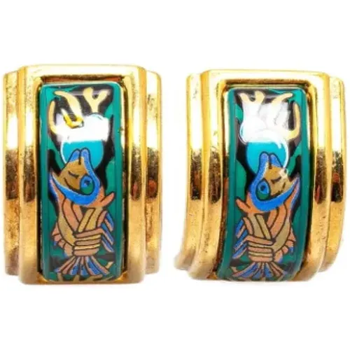 Pre-owned Metal earrings , female, Sizes: ONE SIZE - Hermès Vintage - Modalova