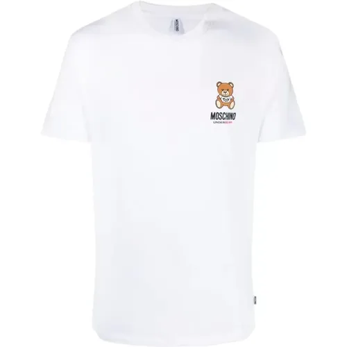 Stretch Cotton T-Shirt , male, Sizes: XL, 2XL, L, M - Moschino - Modalova