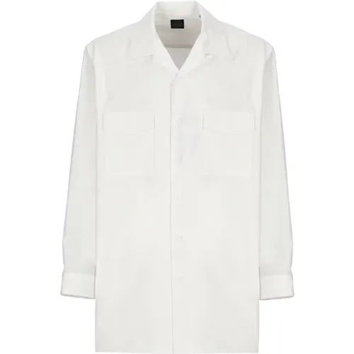 Weiße Baumwollhemd , Herren, Größe: M - Yohji Yamamoto - Modalova