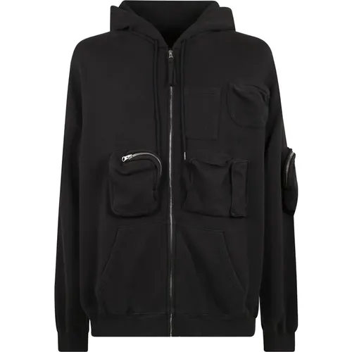 Lässige Sweatjacke mit Reißverschluss , Herren, Größe: S - MM6 Maison Margiela - Modalova