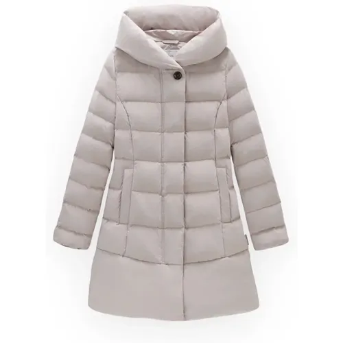 Stilvolle Puffy Prescott Parka Jacke , Damen, Größe: S - Woolrich - Modalova