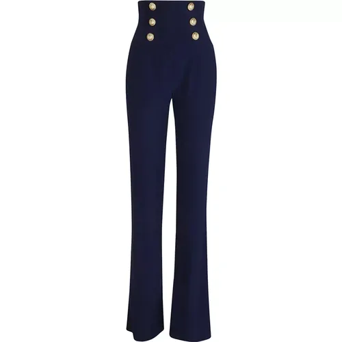 Trousers for Women Aw24 , female, Sizes: M - Balmain - Modalova