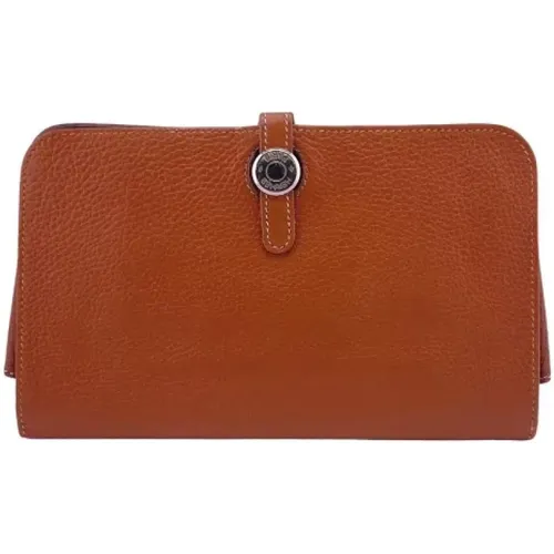 Pre-owned Leather wallets , female, Sizes: ONE SIZE - Hermès Vintage - Modalova