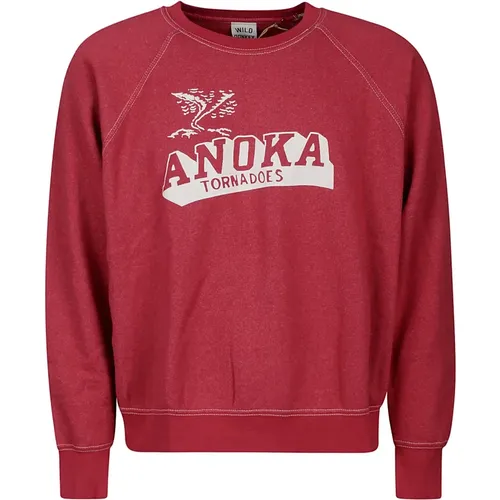 Cotton Sweatshirt with White Print , male, Sizes: XL, S - Wild Donkey - Modalova