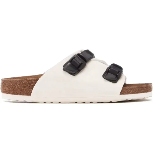 Suede Flat Sandals , male, Sizes: 8 UK, 7 UK - Birkenstock - Modalova
