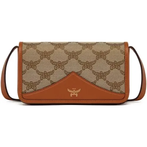 Himmel Umhängetasche in Lauretos Jacquard , Damen, Größe: ONE Size - MCM - Modalova