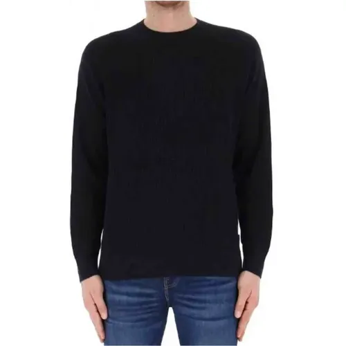 Blauer Pullover Maglia Stil , Herren, Größe: S - Armani Exchange - Modalova